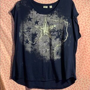 Cato Texas foiled bling blouse size 22/24